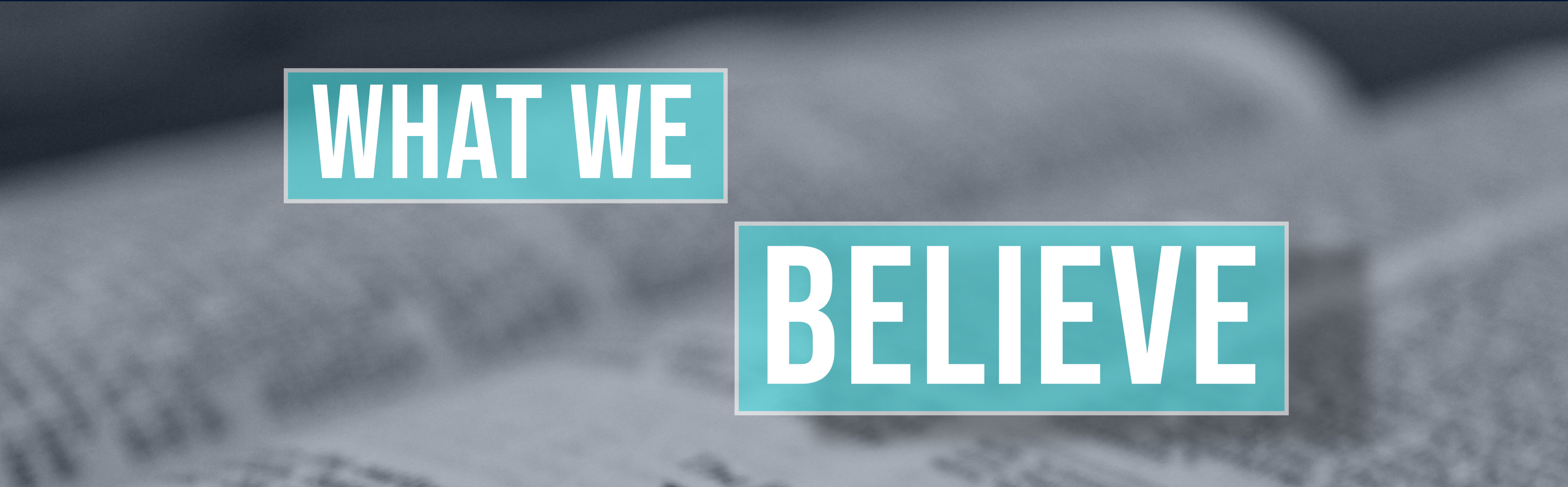 Beliefs Banner