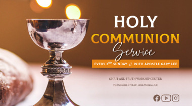 Holy Communion Service every second Sunday slide