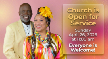 Open for Service every  Sunday slide